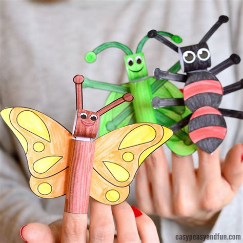 Printable Bug Finger Puppets